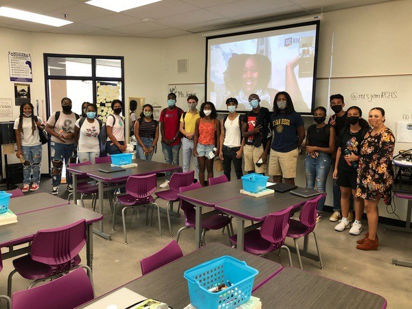 Members of the BSU Club pose during one of their club meetings. 