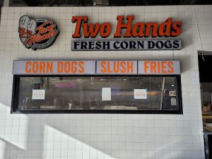 Two Hands Corn dogs will open later in October in the Haven City Marketplace.