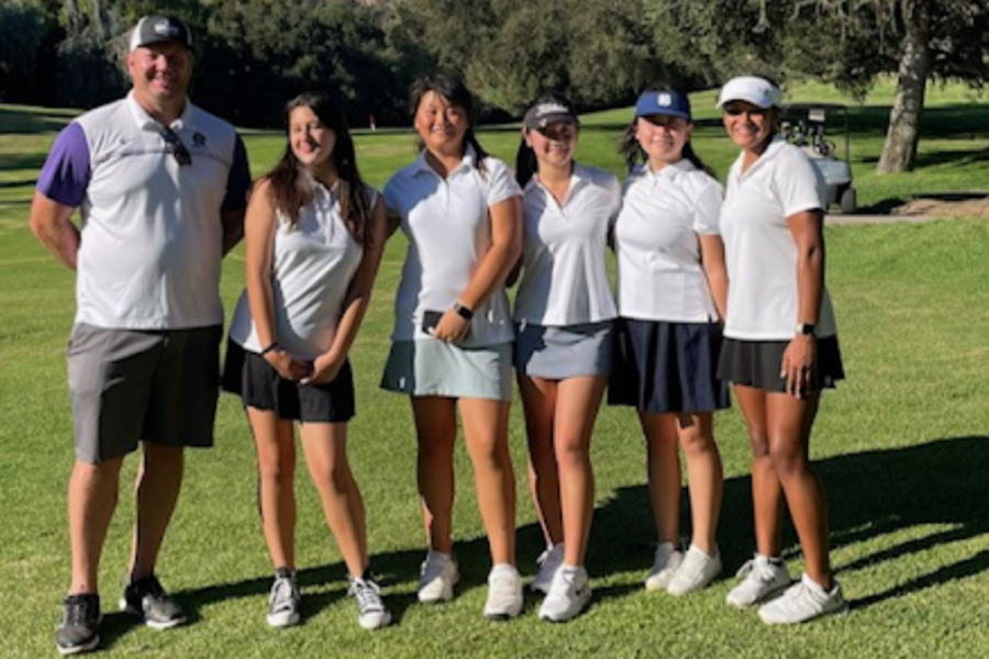 The RCHS girls golf team at their first ever game.

