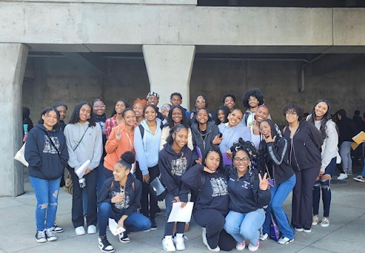 Members of RCHS’s BSU attend the Black College Expo at the LA Convection Center