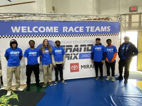RC car race team leaders and members placed 12th and qualified for state at the H2GP: Horizon Hydrogen Grand Prix.