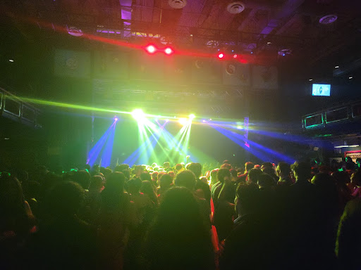 RCHS students gather on the dance floor for 2023 prom.