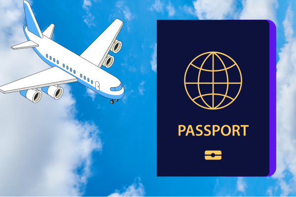 Passport booklets for international travel.