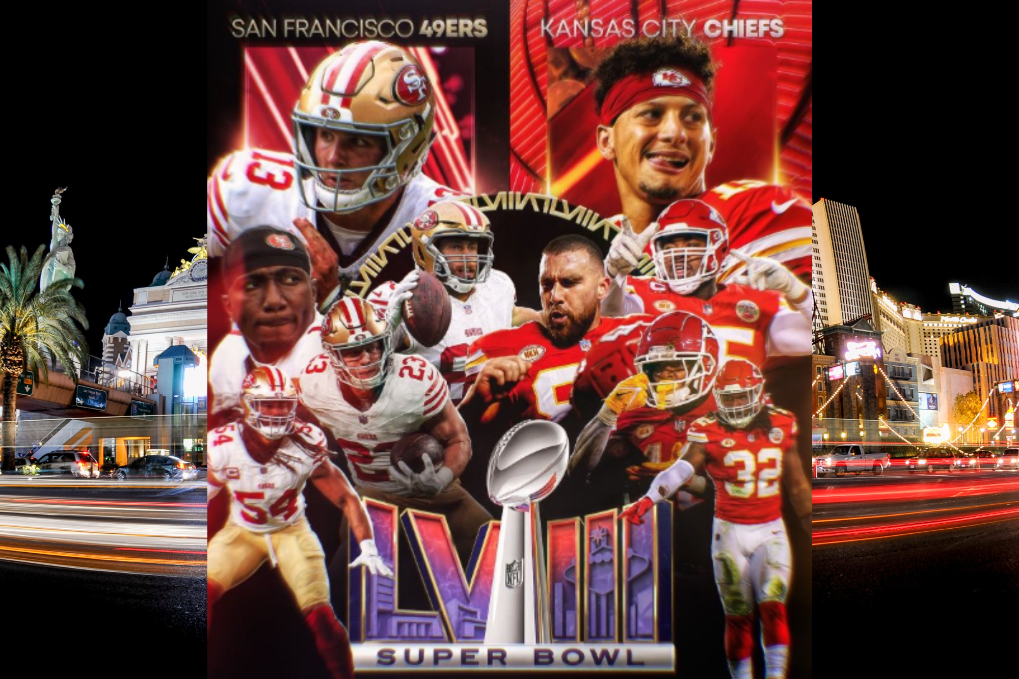 OFFICIALLY LICENSED Super Bowl LIV Match Up 49ers vs Chiefs 18