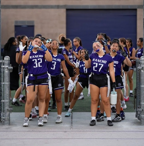 Senior team Isabella Anderson and her team celebrate their win against Summit High School 