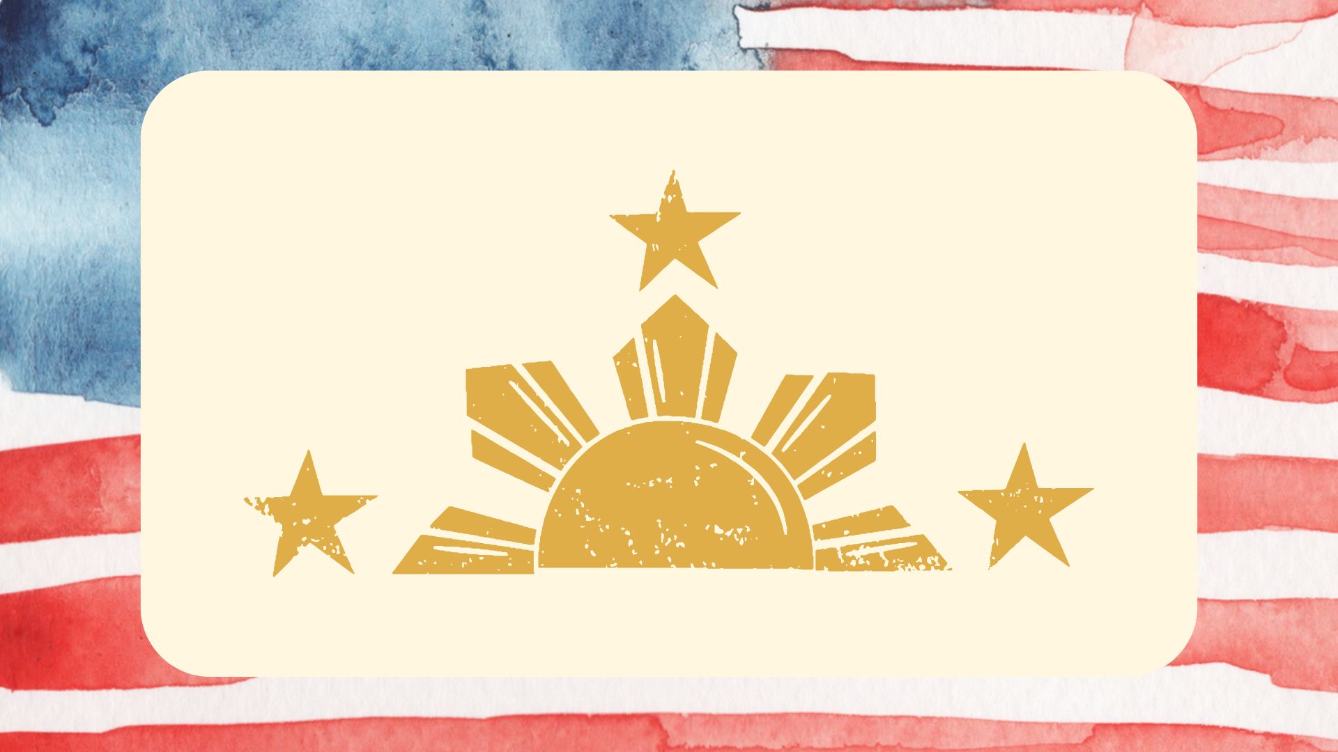 On the Filipino flag, the sun represents the original eight provinces that rebelled against the Spanish. The stars represent the three main island groups.