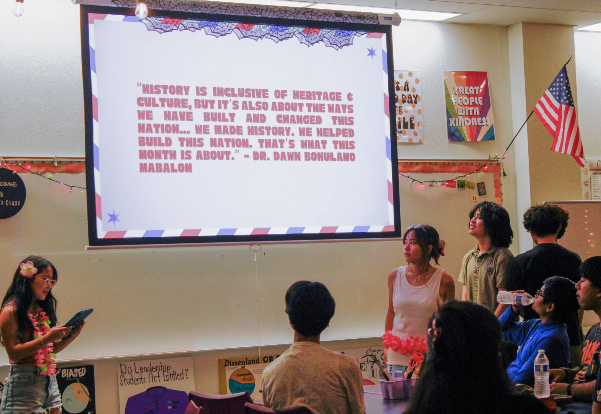 Members of the Pinoy ATBP and Asian Student Union clubs talk about Filipino American History Month.