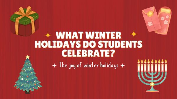 What winter holidays do students celebrate?