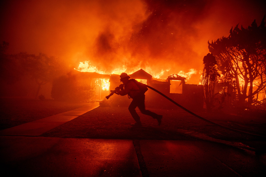 Photo credited to courtesy of LA County Fire.