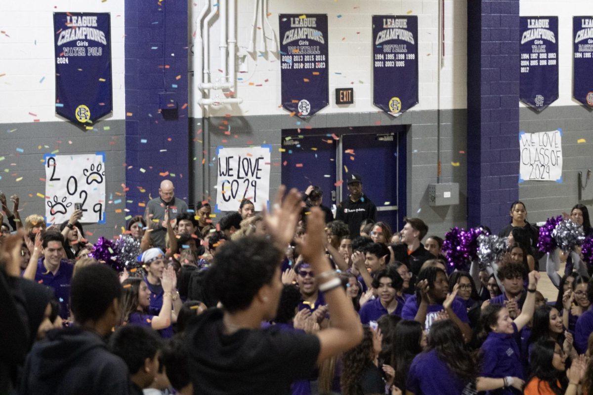 The ending celebration for the 8th grade rally, as RCHS staff and students say goodbye. 