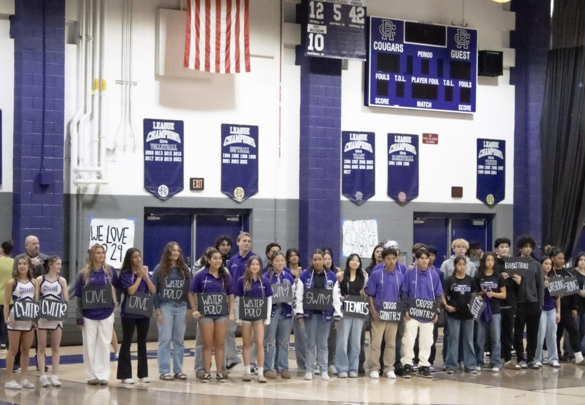 RCHS students represent which sports they play to the incoming class of 2029