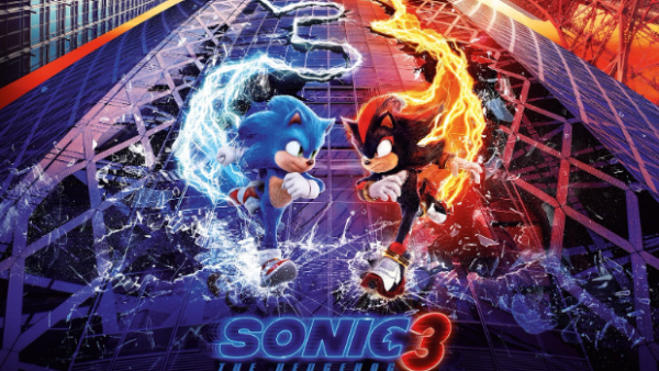 Movie poster for "Sonic the Hedgehog 3."