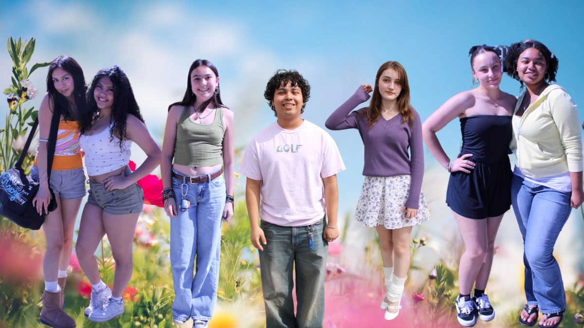RCHS students display their spring outfits.