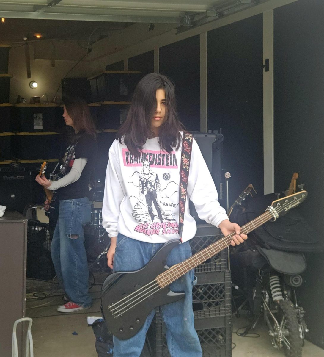 Bassist Roscin Stevenson poses for a picture. 
