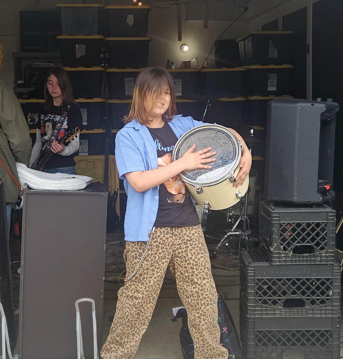 Drummer Vaughn Stevenson poses for a picture.