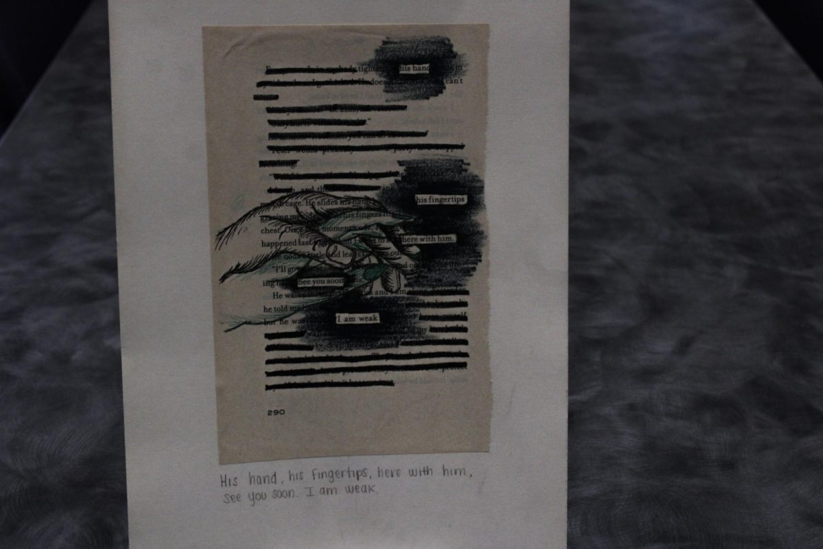 A page of poetry about trying to keep everything together.