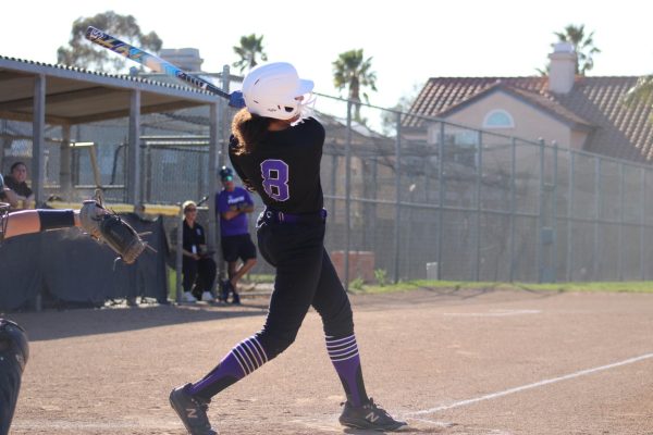 Senior Captain Anaya Burley up to bat earlier this season.