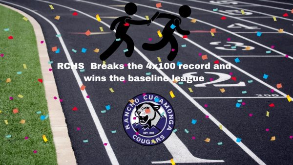 Track and field 4x100 record Graphic.