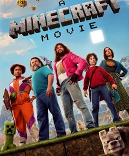 Minecraft Movie poster showing main characters