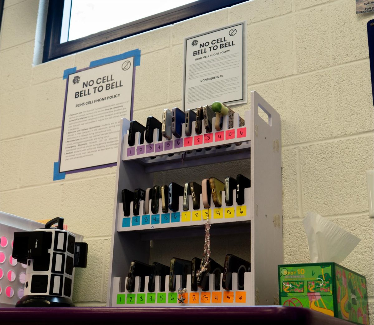 With the new restriction on cell phones, students now have to leave their phones in designated areas until class ends.