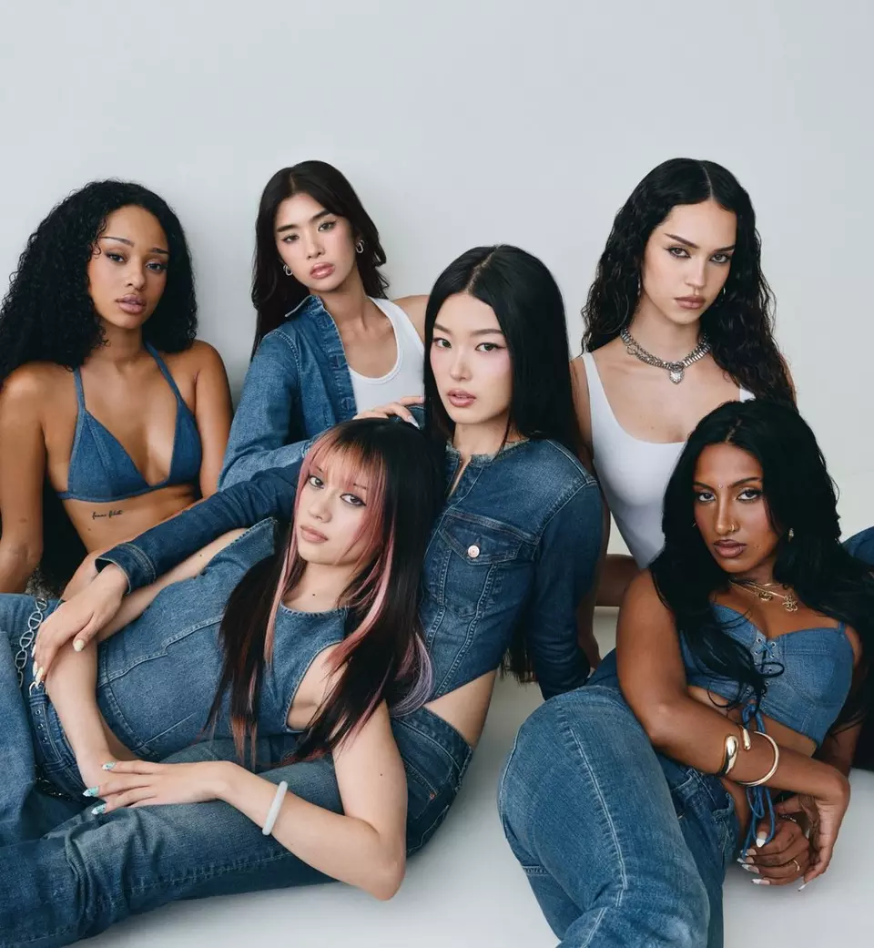 Katseye collaborated with Gap for the “Better in Denim” campaign. Photo courtesy: Gap, Inc. 