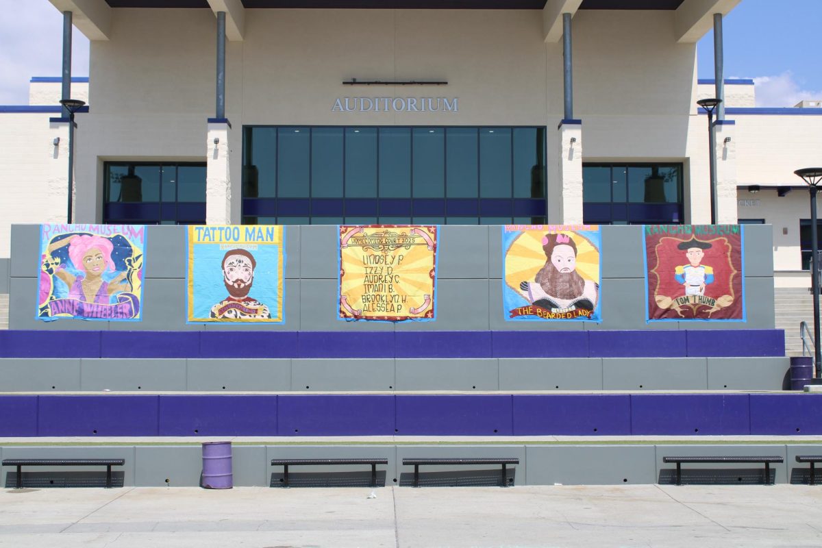 Homecoming Spirit posters displayed in the RCHS quad. 