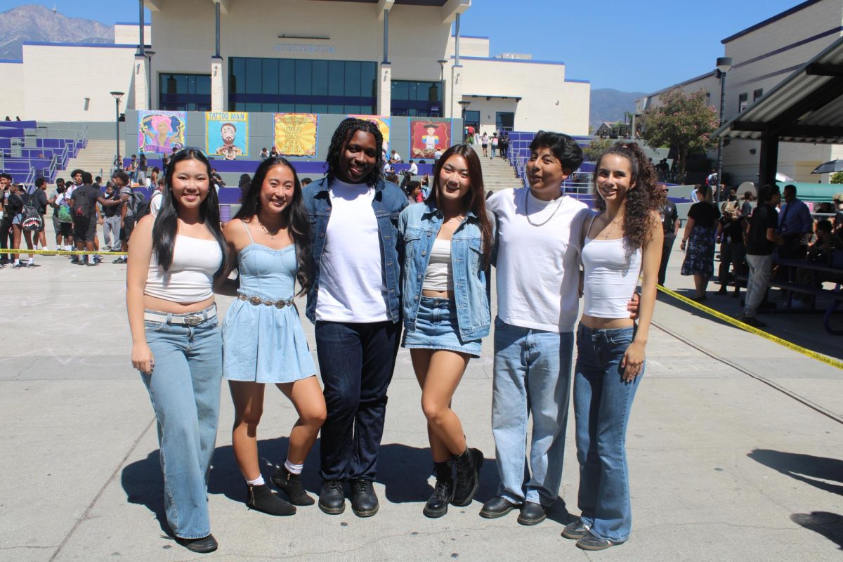 Members of ASB dress up as Katseye, a popular K-pop group for dress as a celebrity day.
