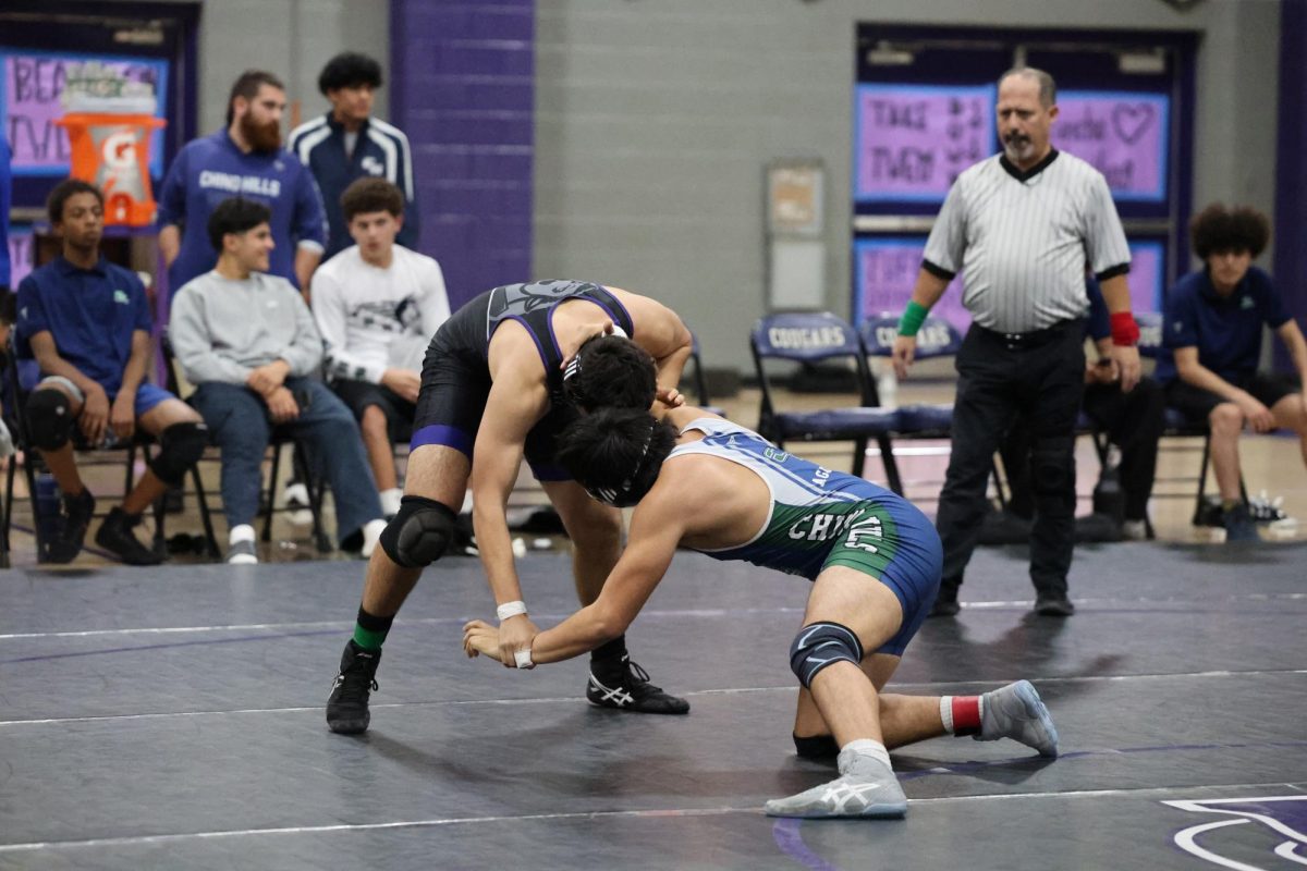 RHCS varsity defends against Chino Hills.