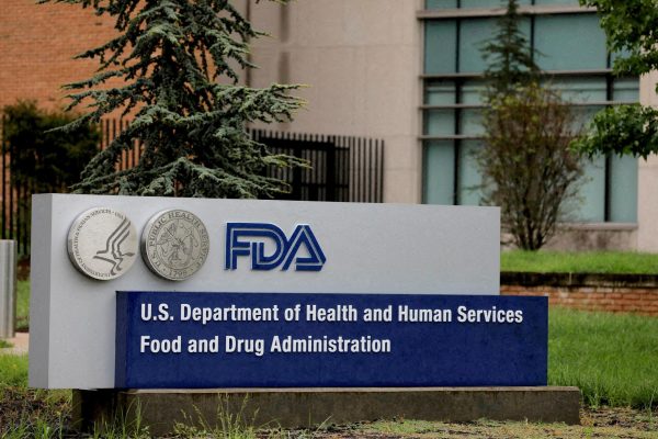 Signage is seen outside of the Food and Drug Administration (FDA) headquarters in White Oak, Maryland, U.S., August 29, 2020. REUTERS/Andrew Kelly