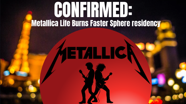 Metallica takes over the Las Vegas Sphere with their ‘Life Burns Faster’ residency this fall.
