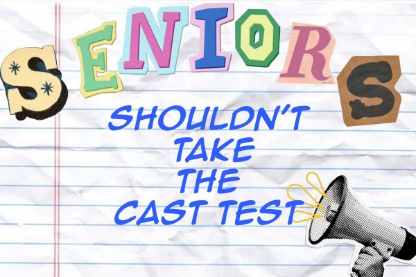 Graphic for the story, " For seniors, the CAST test is a meaningless hurdle."